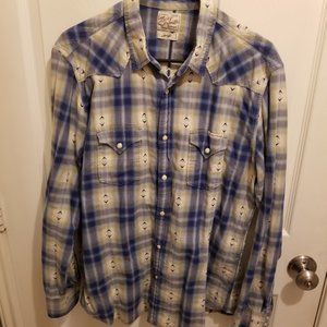 Lucky Brand Men's PealSanp Shirt Large